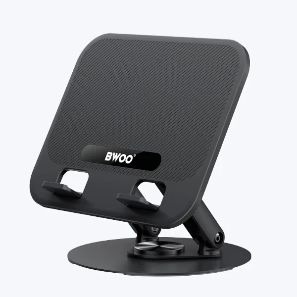 BWOO Aluminum Alloy Foldable Desktop Tablet Holder 360° Rotating